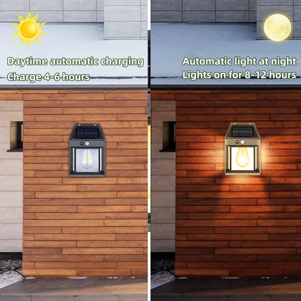 Solarynix™ – Lampada da Parete Solare Intelligente per Esterni