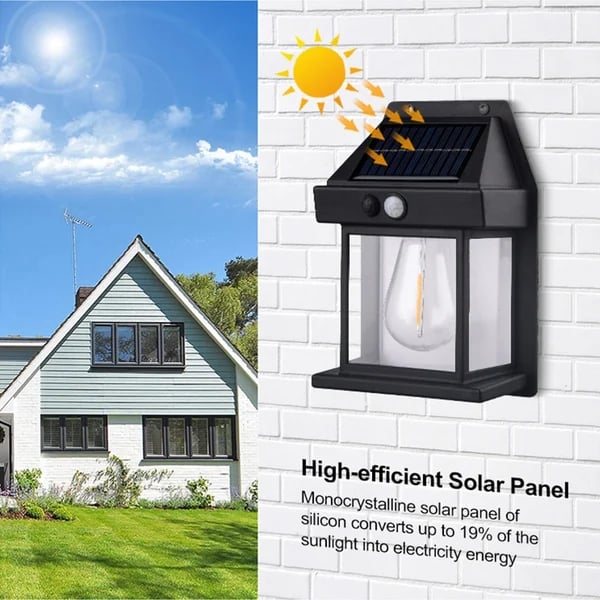 Solarynix™ – Lampada da Parete Solare Intelligente per Esterni