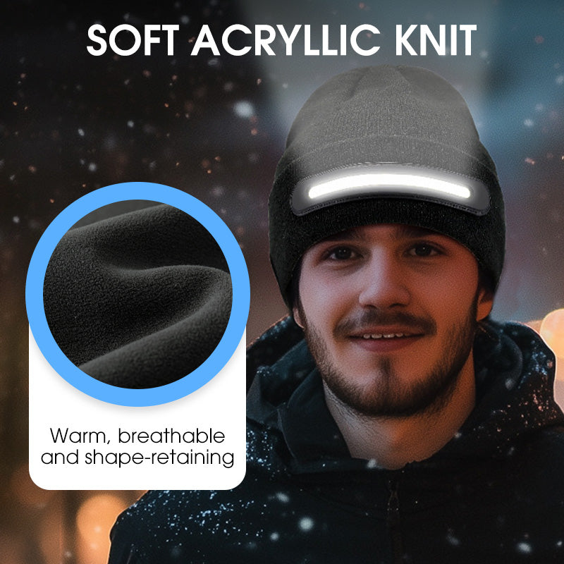 Aurivex™ – Gorro con luz LED y audio Bluetooth integrado