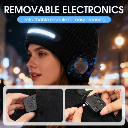 Aurivex™ – Gorro con luz LED y audio Bluetooth integrado