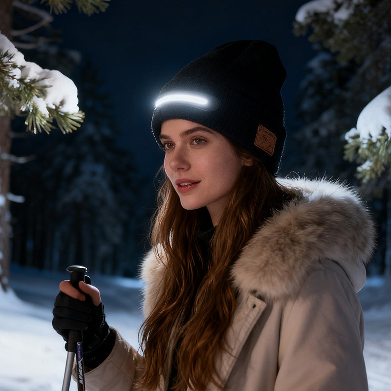 Aurivex™ – Gorro con luz LED y audio Bluetooth integrado