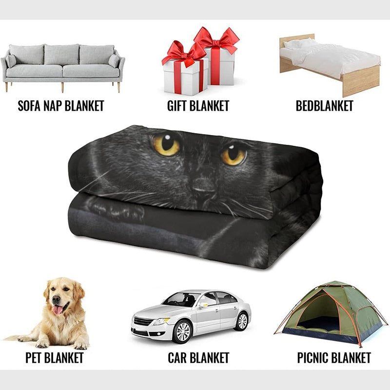 Nerivelle™ Coperta Decorativa Gato Negro