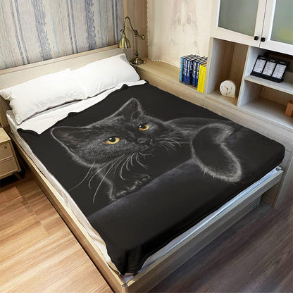 Nerivelle™ Coperta Decorativa Gato Negro