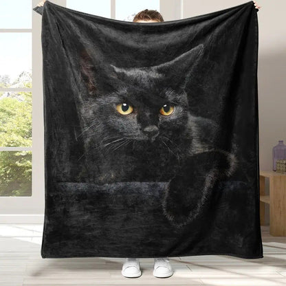 Nerivelle™ Coperta Decorativa Gato Negro