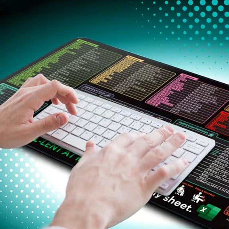 Keyvora™ – Tappetino Scrivania con Scorciatoie Integrate